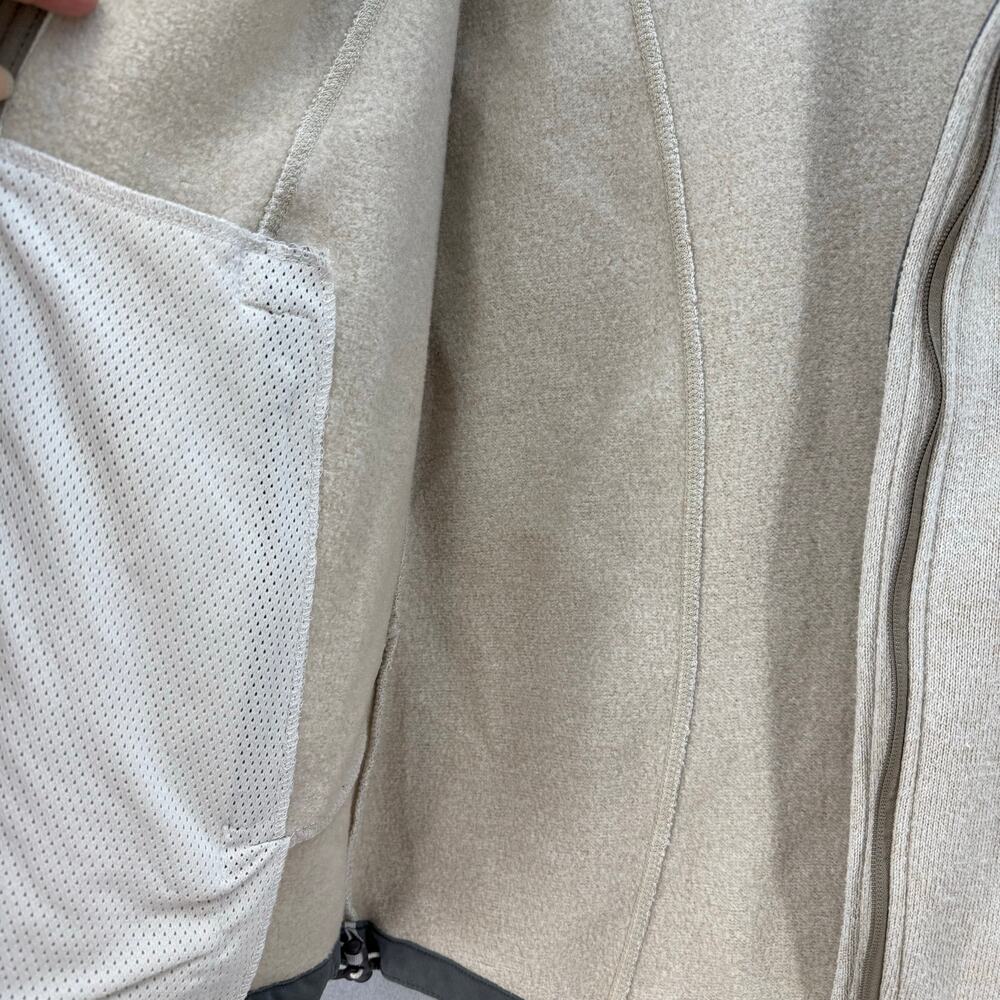 Cabela's Full Zip Sweater Jacket Women's L Beige Full Zip Athleisure High Collar - Picture 6 of 14